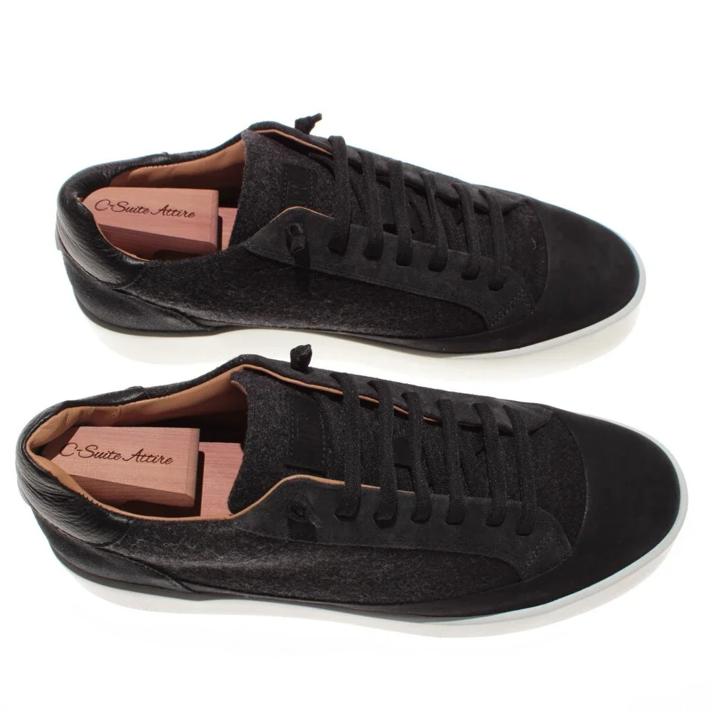 RFR Fabiano Ricci NWB Lace Up Sneakers Size 44.5 (US 11.5) in Black